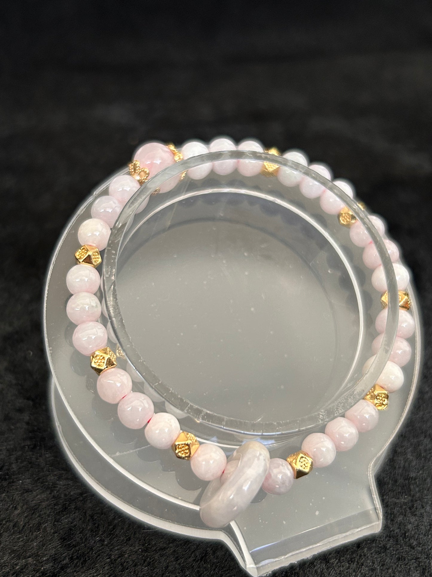 Designed Pink Jade grade[AAAA] bracelet, 5mm