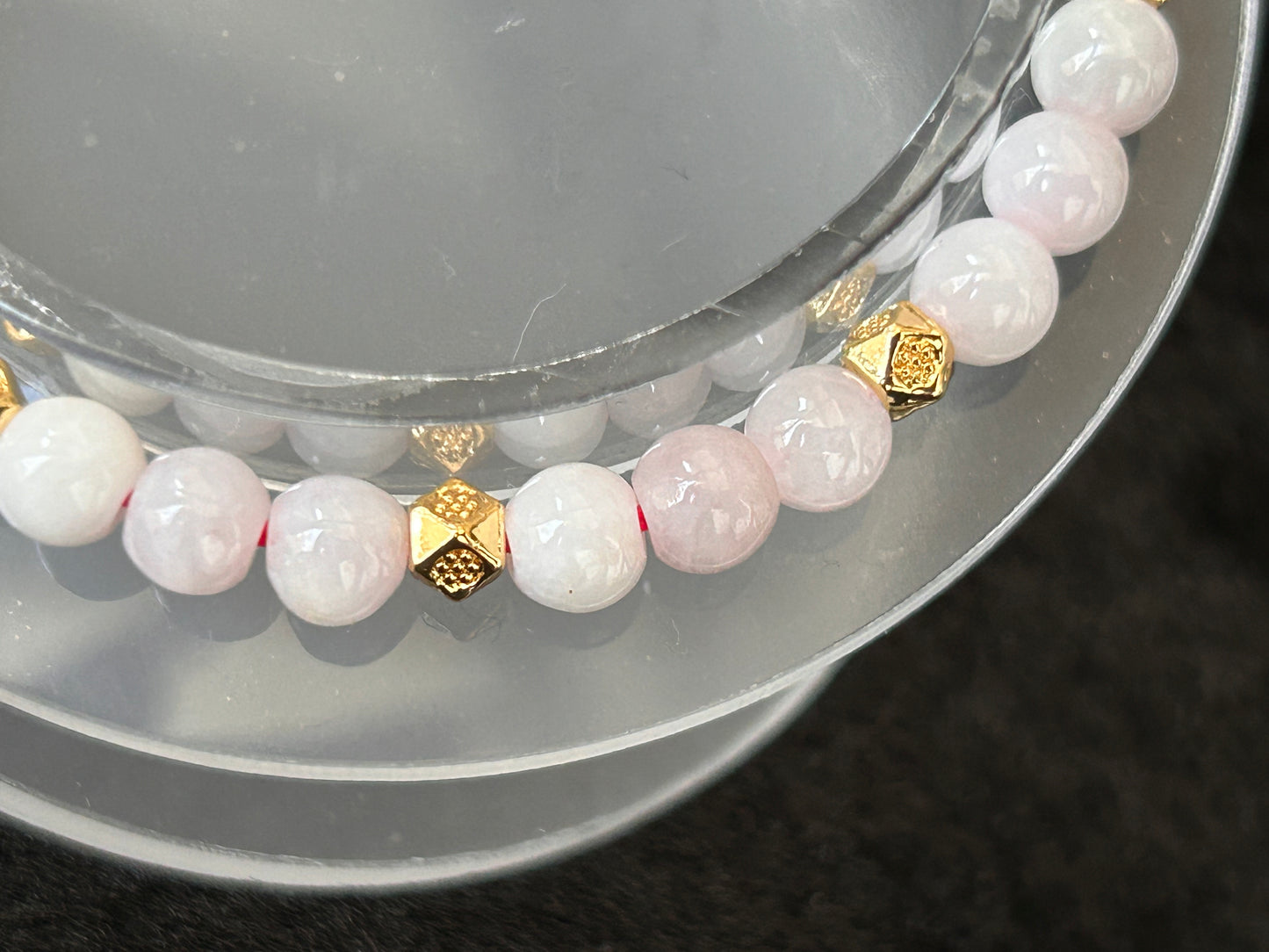 Designed Pink Jade grade[AAAA] bracelet, 5mm