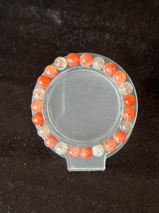 Feldspar SunStone bracelet from Arusha, 8mm