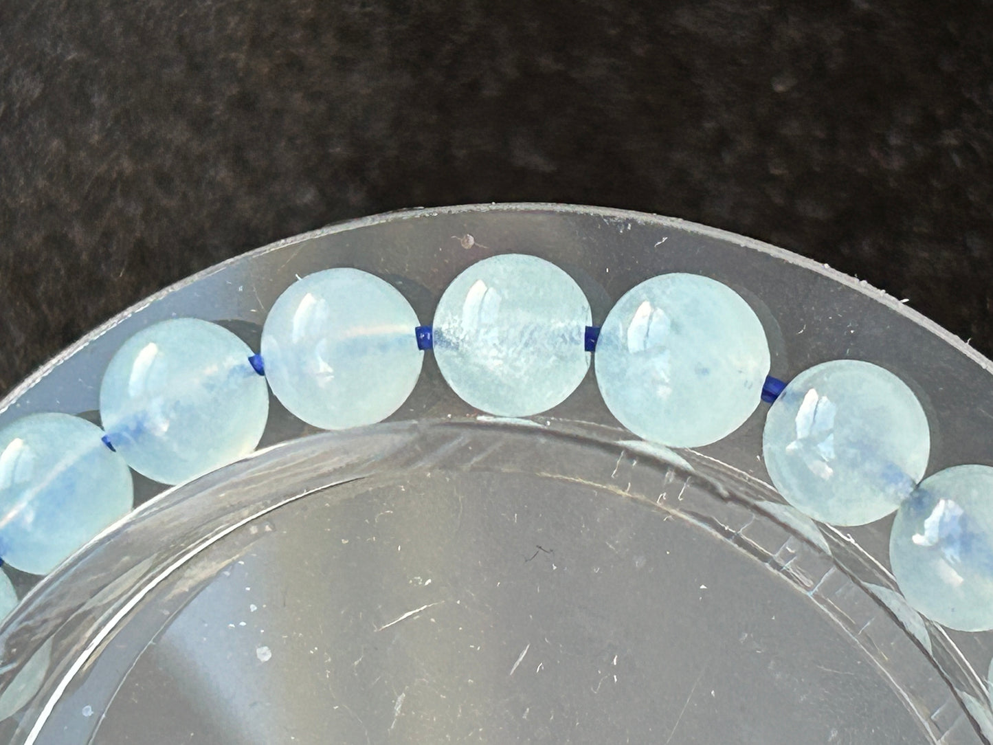 Aquamarine grade[AAAA] bracelet, 6mm