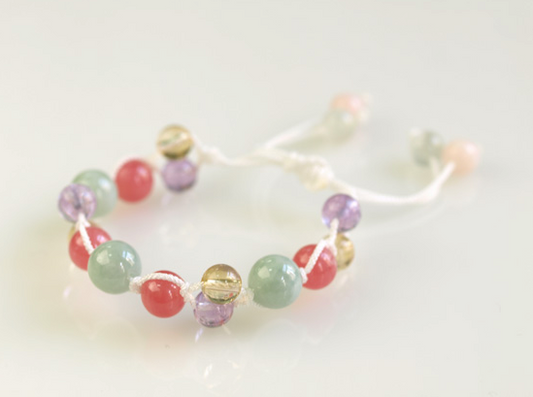 Moon stone & Pink Opal & Citrine & Rose amethyst & Incarose bracelet for kids