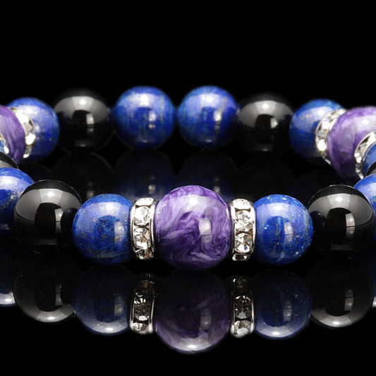 Charoite & Lapis Lazuli bracelet