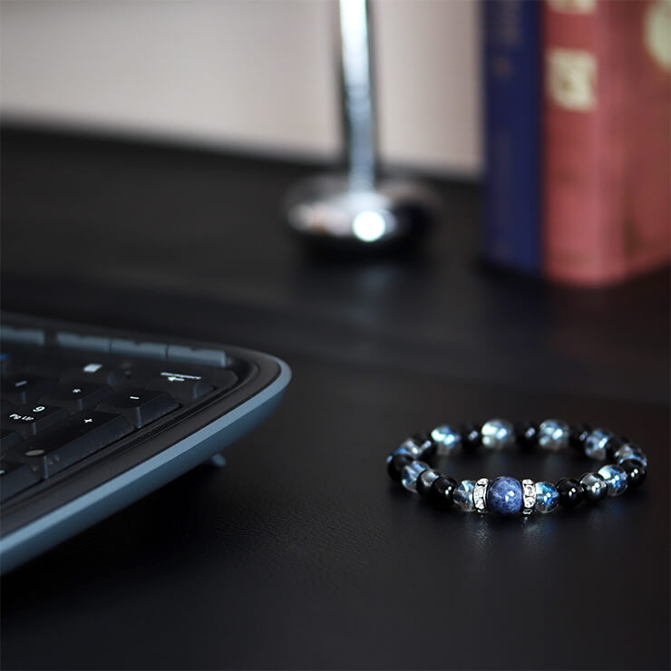 Aura & Sapphire bracelet, 12mm
