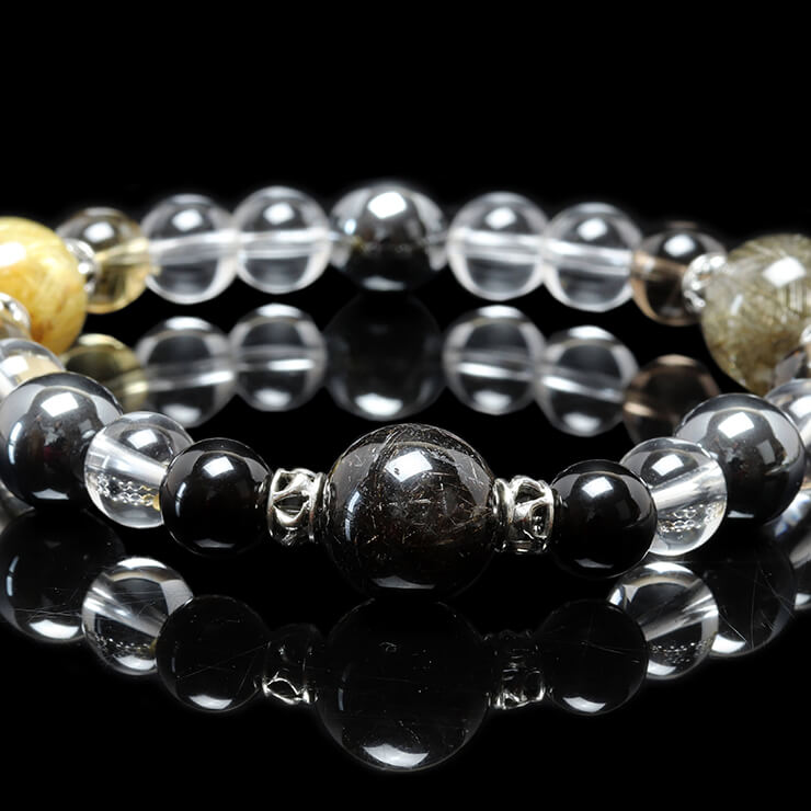 Triple Rutile quartz bracelet