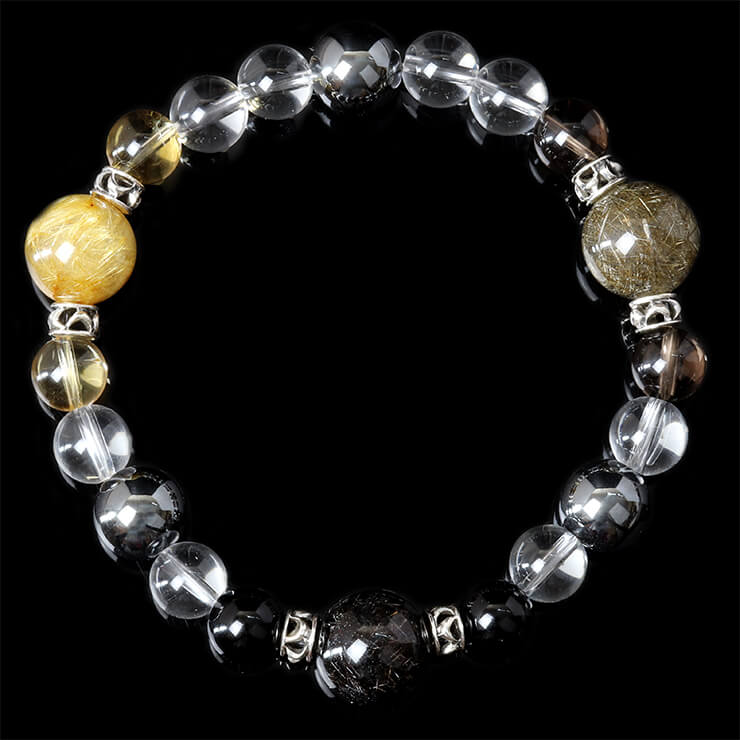 Triple Rutile quartz bracelet